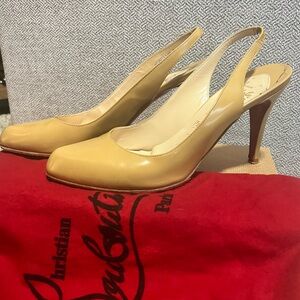 Christian Louboutin Nude Slingback